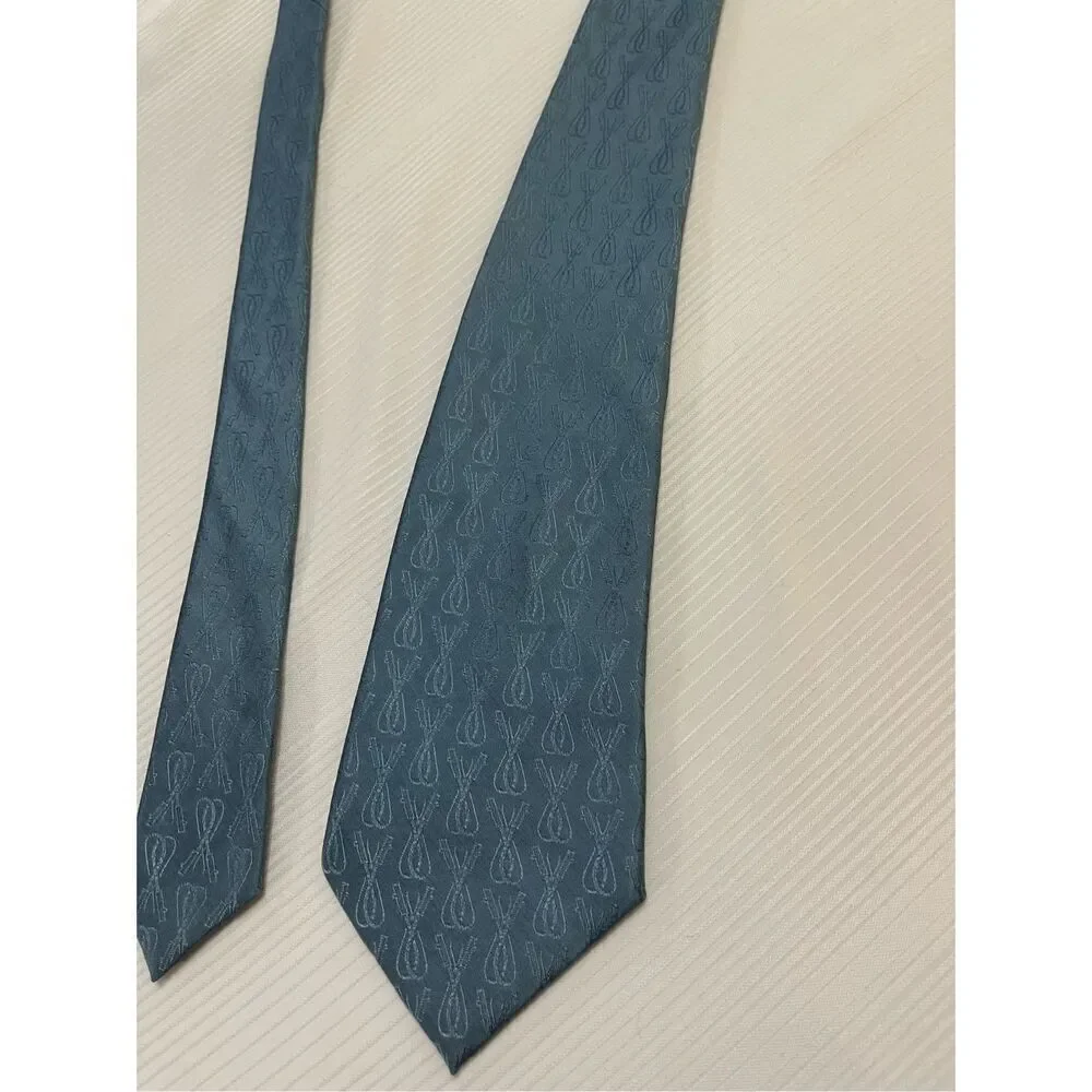 Gucci Vintage Blue Silk Necktie Tie